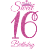 Pink Sweet Sixteen Birthday