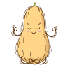Butternut Pumpkin while meditating