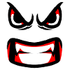nasty teeth flaling face