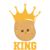 Potato Potato King Kawaii