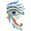 Occhio egiziano di Horus - Ornamento Wadjet
