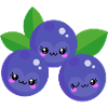 Kawaii Blueberries