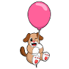 Chien avec ballon