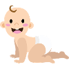 baby crawls