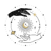 Universe Spirituelle Tattoo Hands Moon Stars