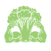 Broccoli with muscles