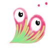 Herz geformte Keim Doodle
