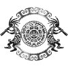 Kokopelli Duo - Mask - Circle 1