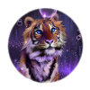 Cosmic Tiger in Neon Light