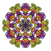Mandala Coloré spirituelle
