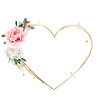 Heart flowers customizable