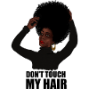 Donna africana, non toccare i miei capelli afro