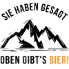 Oben gibt's Bier - Geschenkidee