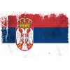 Serbien Flagge