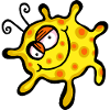 Happy Microscopic Virus Pathogen