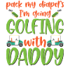 Pakkaa vaippani golfaamaan Daddy Baby Onesien kanssa