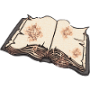 Open an old book, read