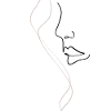 Illustrated Drawing Woman Profile