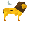 Polygone lion