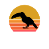 Retro Sonne Tukan Vogel Geschenkidee