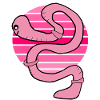 Worm sunset