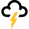Wettersymbol DonnerBlitzwolken-Symbol