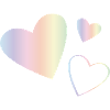 Pastel Rainbow Hearts