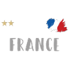 France Football Maillot drapeau français