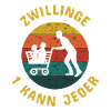 Zwillingspapa Zwillingsvater Papa Vater Zwillinge