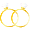 Two diamond rings