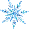 Watercolour Star Snowflake