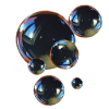 Reflective bubble art