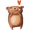 Embarrassed Dog Romantic Animal Design