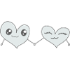 Hearts pair of lovers heart