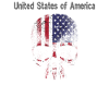 Skull America Flags USA Souvenir