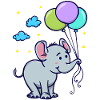 Drôle animal Cool Bébé Éléphant