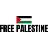 Free Palestine with flag