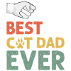 Miglior papà gatto di sempre, regalo cat daddy