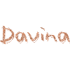 Name lettering Davina