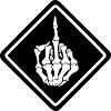 Mittelfinger - Skull n Bones Biker