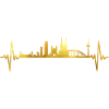 Cologne Skyline Heartbeat