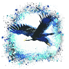 eagle,light blue,fly, illustration,bird, mint