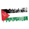 Free Palestine Flag Vintage 80s