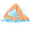 Natation Renard pour un nageur