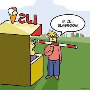 Evert Kwok cartoon 'Slagroom'