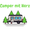 Camper mit Herz