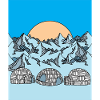 Igloo Snow and ice landscape