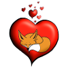 Fox Fuchs Red Heart