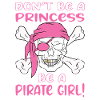 Pas de princesse pirate fille