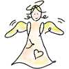 Guardian angel with halo